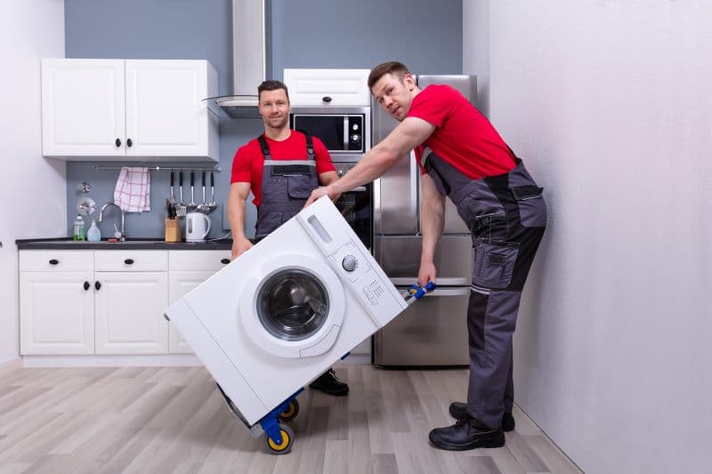 Professional washing machine servicing at home